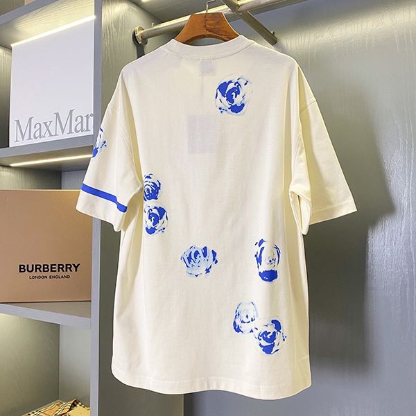 超人気 バーバリー ローズ Tシャツ 偽物 レギュラーフィット 8081394